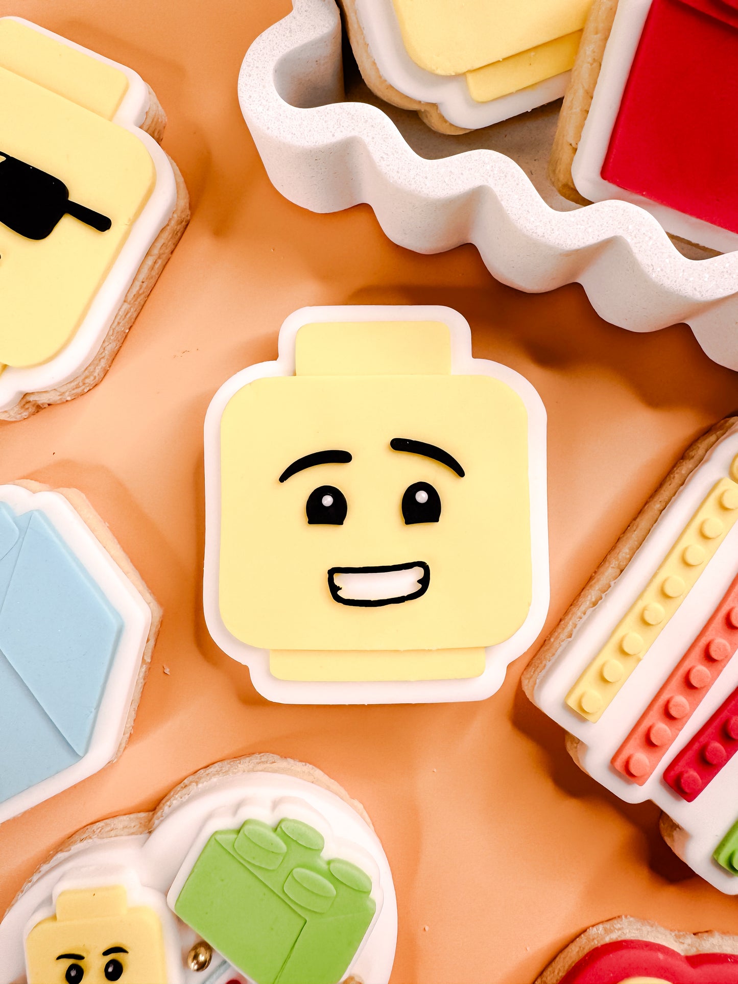 Brick Face Surprised Cookie Cutter & Stamp