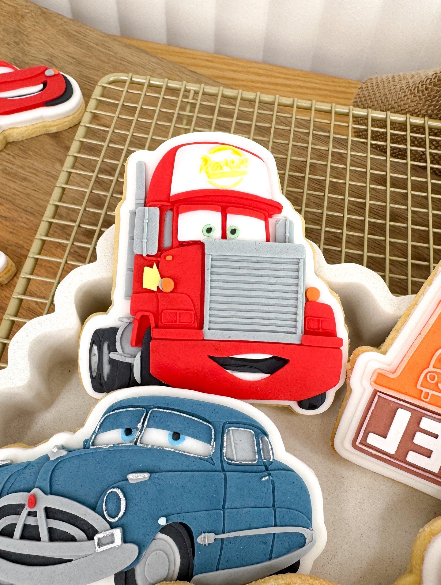 Cheery Mack Truck Cookie Cutter & Stamp