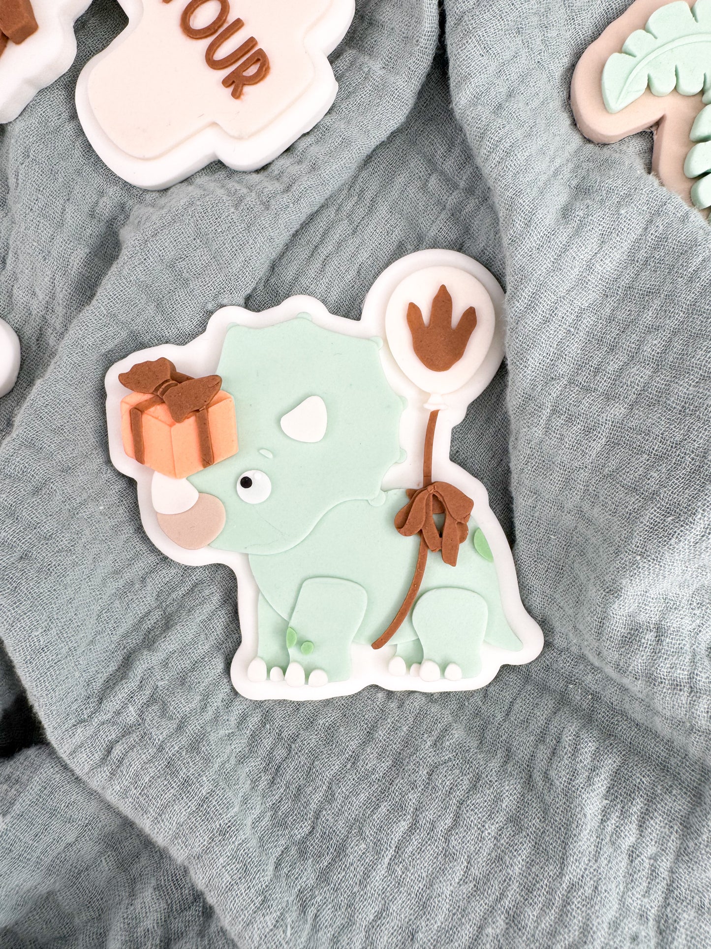 Triceratops Cookie Cutter & Stamp