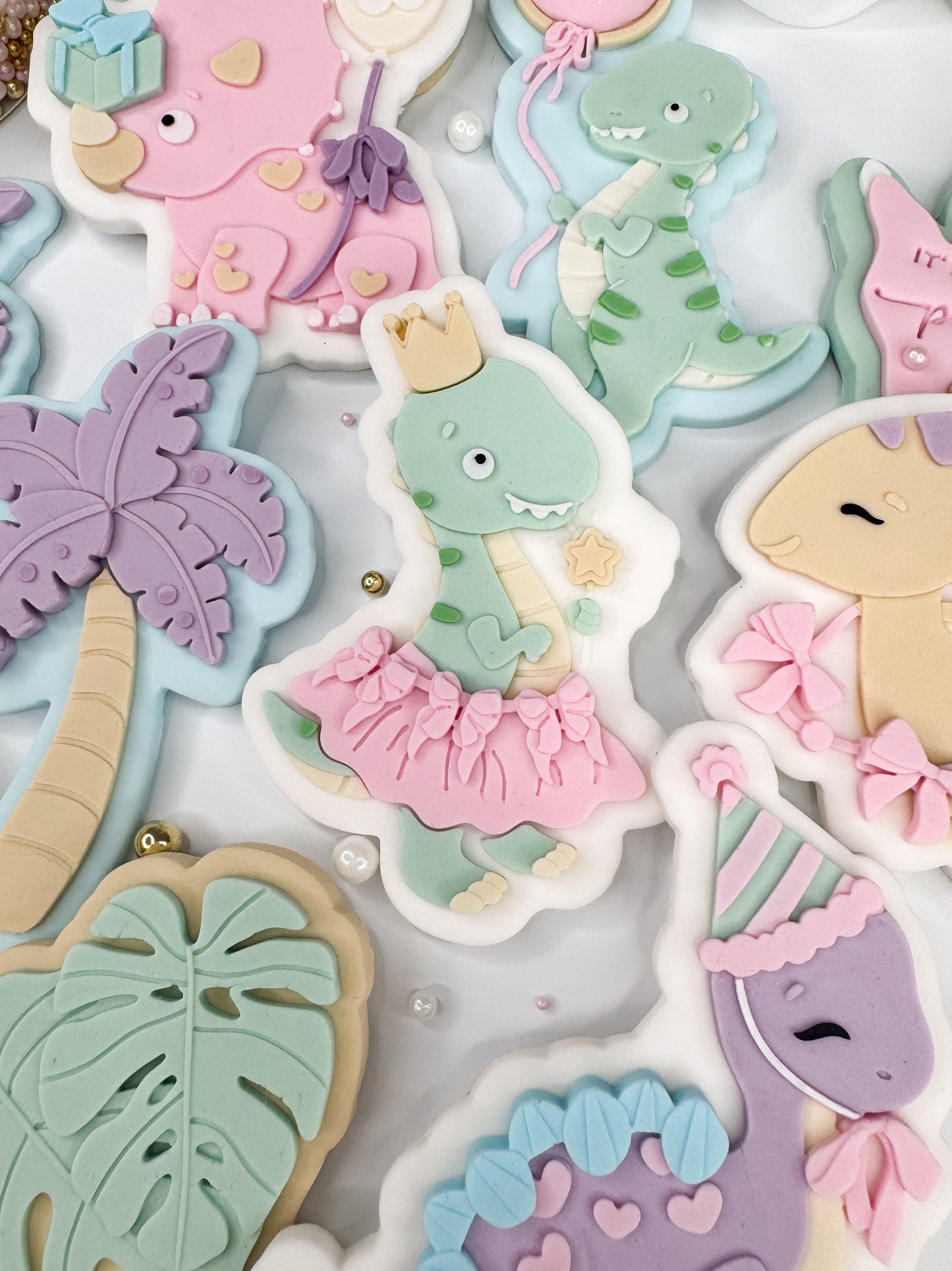 T-Rex Tutu Cookie Cutter & Stamp