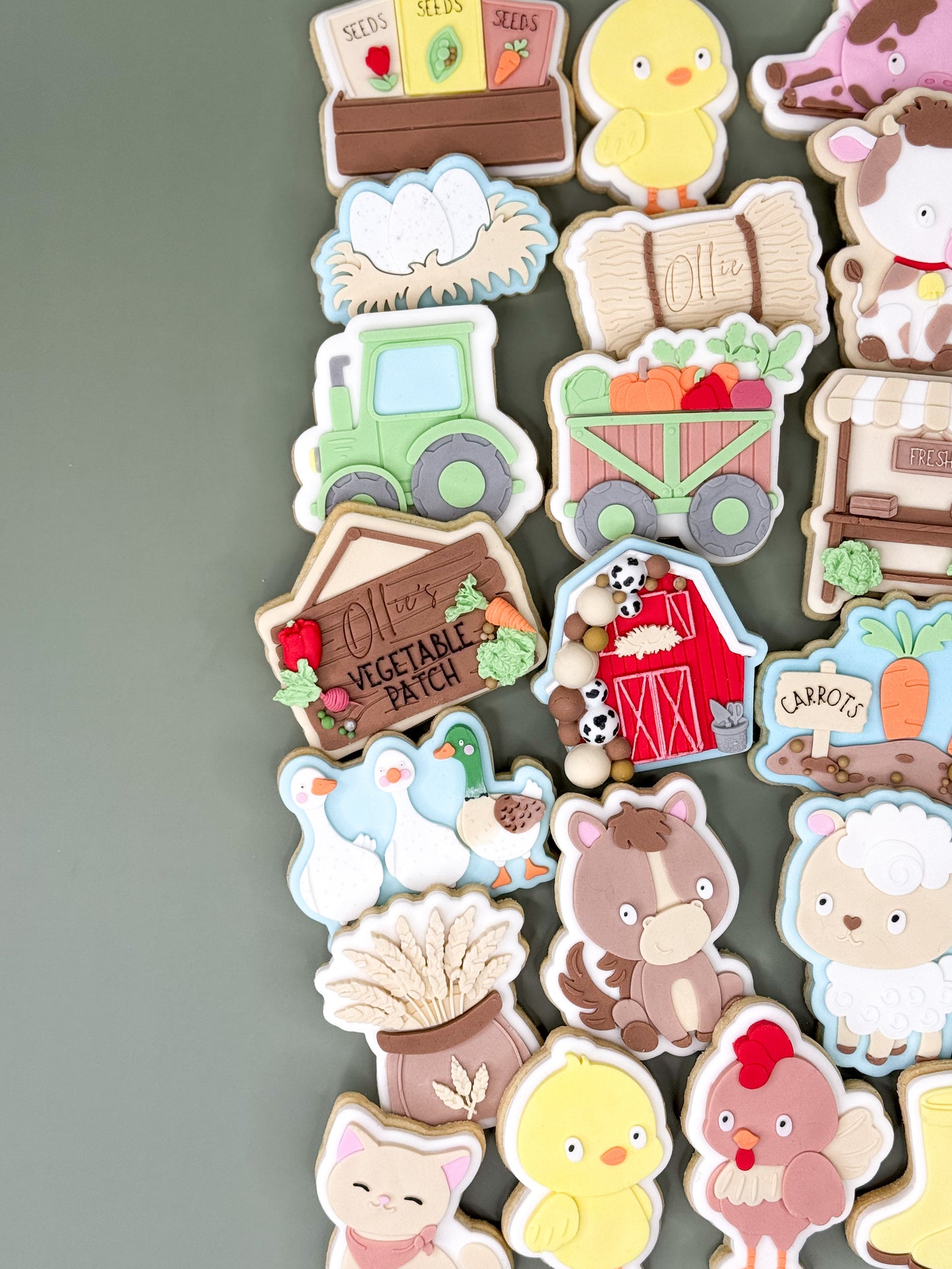 (BLANK) Vegetable Patch Sign Cookie Cutter & Stamp