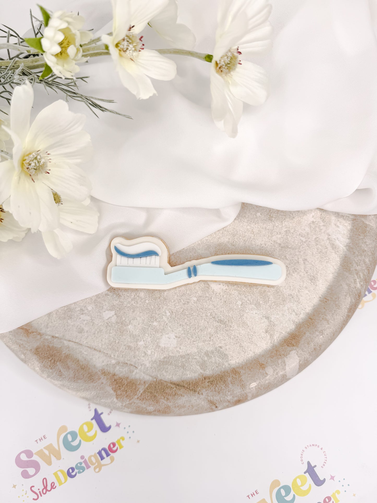 Toothbrush Cookie Cutter & Stamp