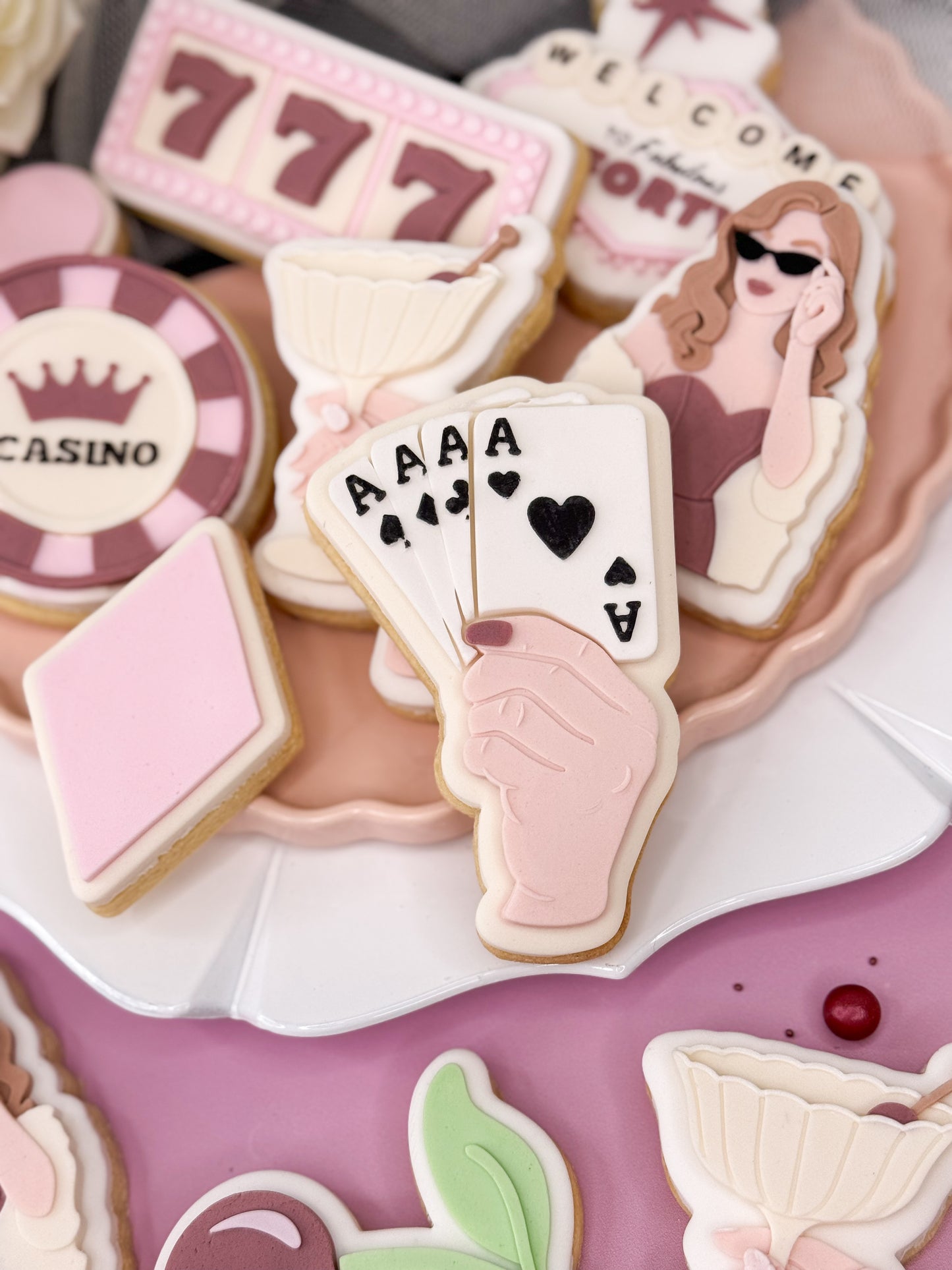 Hand Holding Playing Cards Cookie Cutter & Stamp