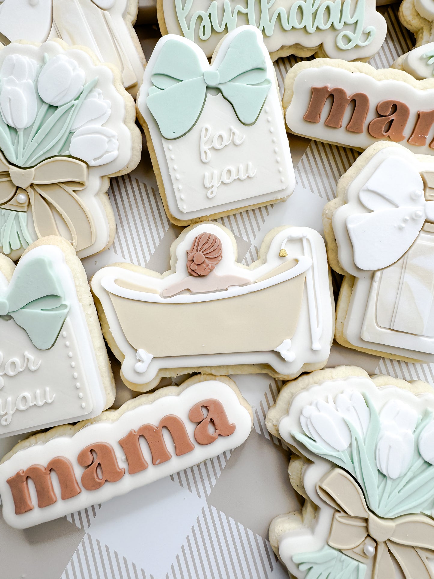 Woman In Bath Cookie Cutter & Stamp