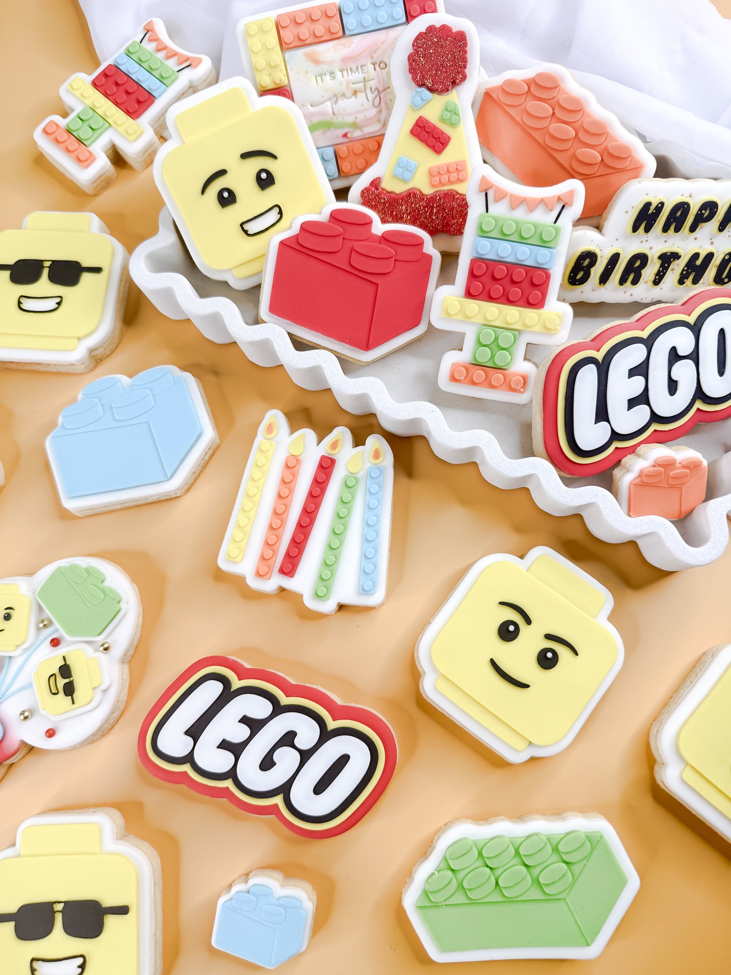 Brick Face With Sunglasses Cookie Cutter & Stamp
