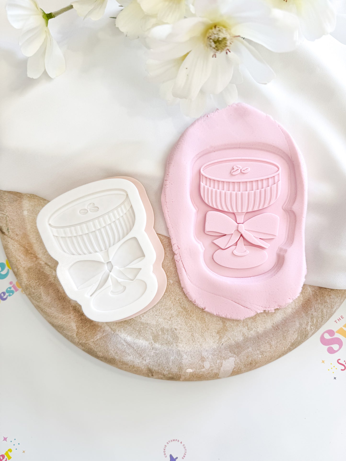 Espresso Martini With Bow Cookie Cutter & Stamp
