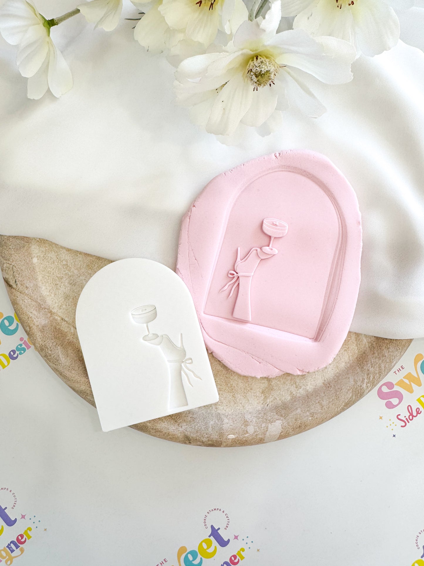 Espresso Martini On Bow Heels Cookie Cutter & Stamp
