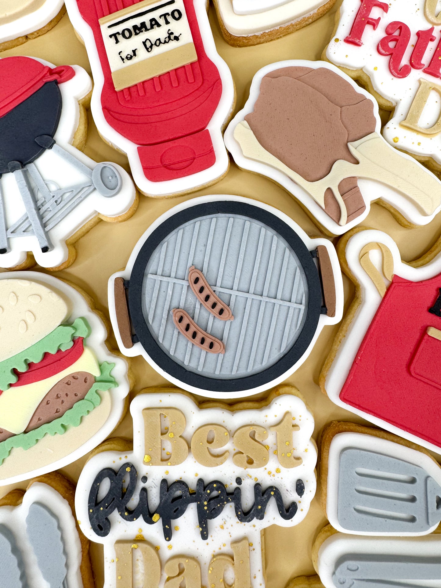 BBQ Grill Hotplate Cookie Cutter & Stamp