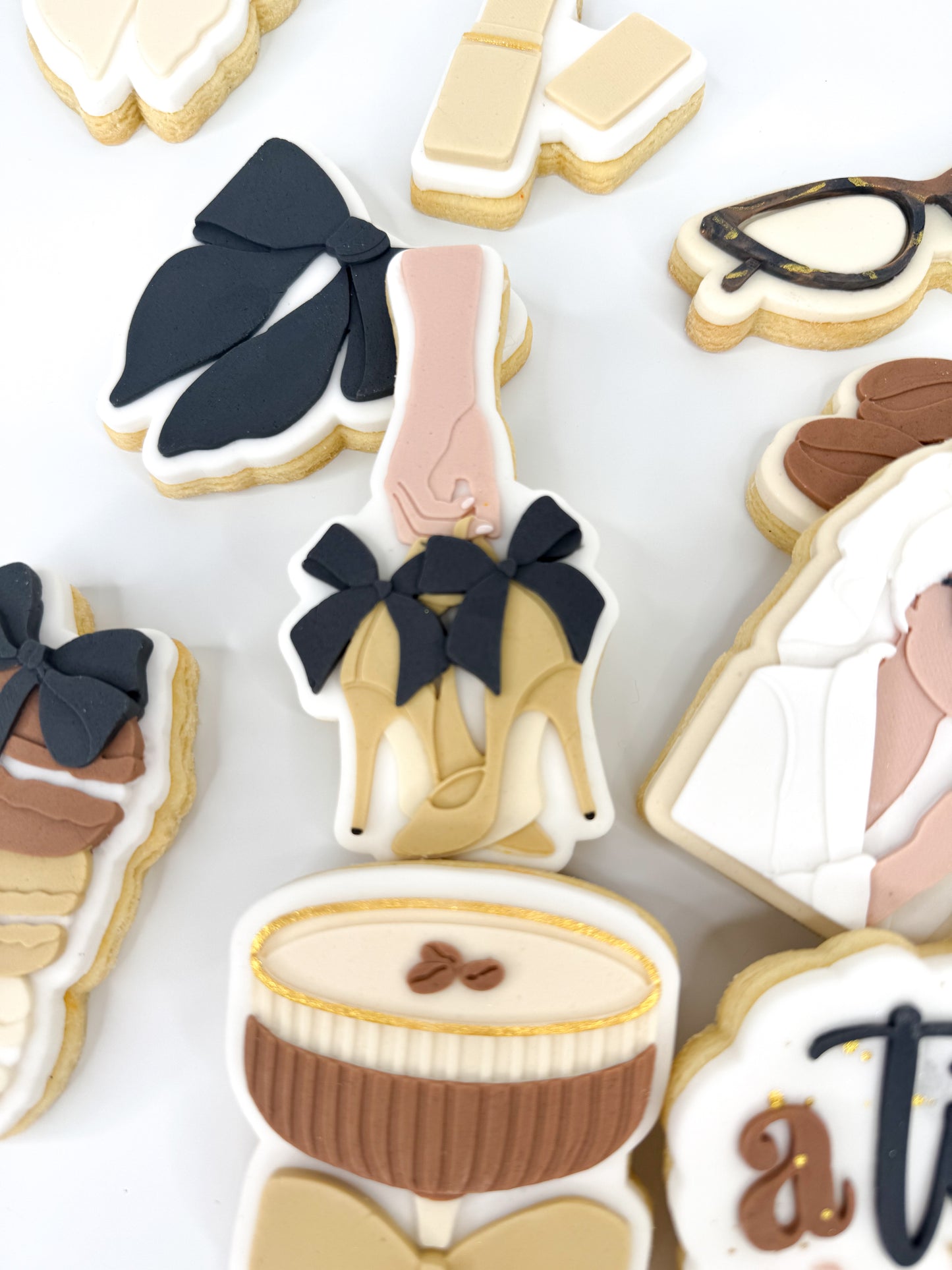 Hand Holding Bow Heels Cookie Cutter & Stamp