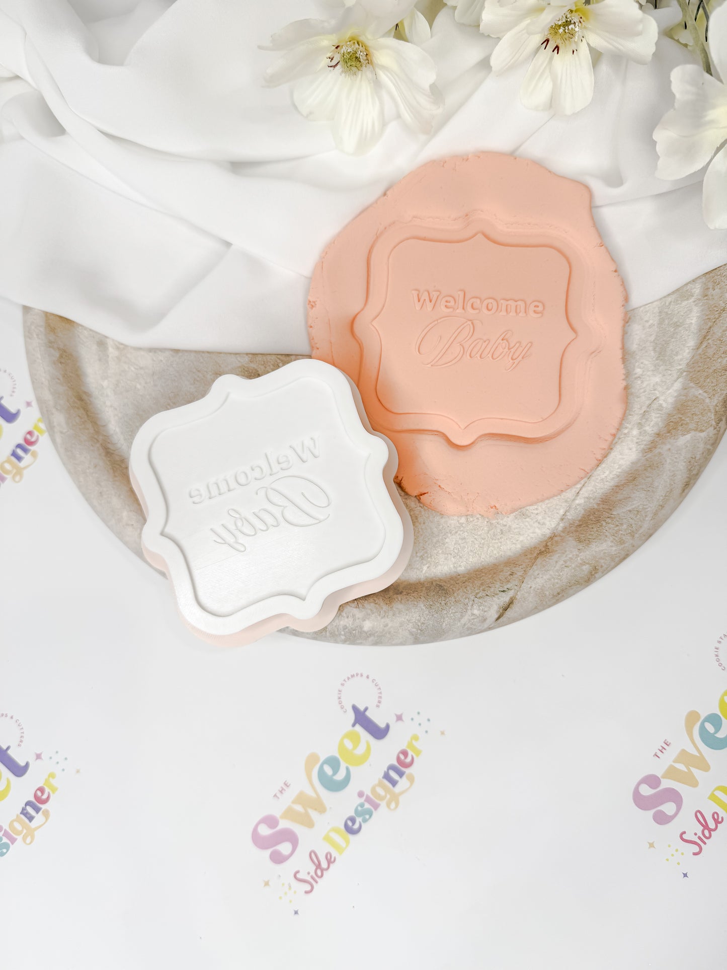 Welcome Baby Cookie Cutter & Stamp