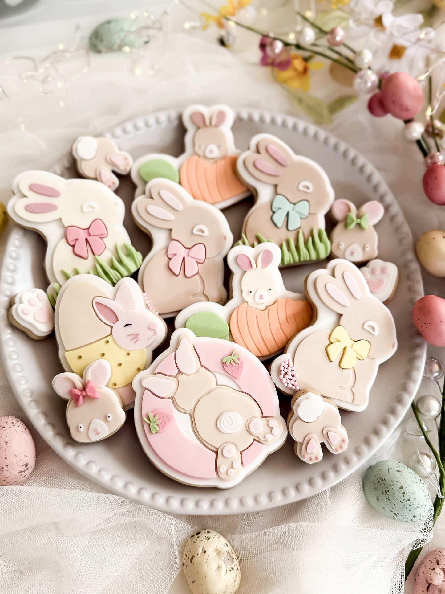 Bunny With Carrot Cookie Cutter & Stamp