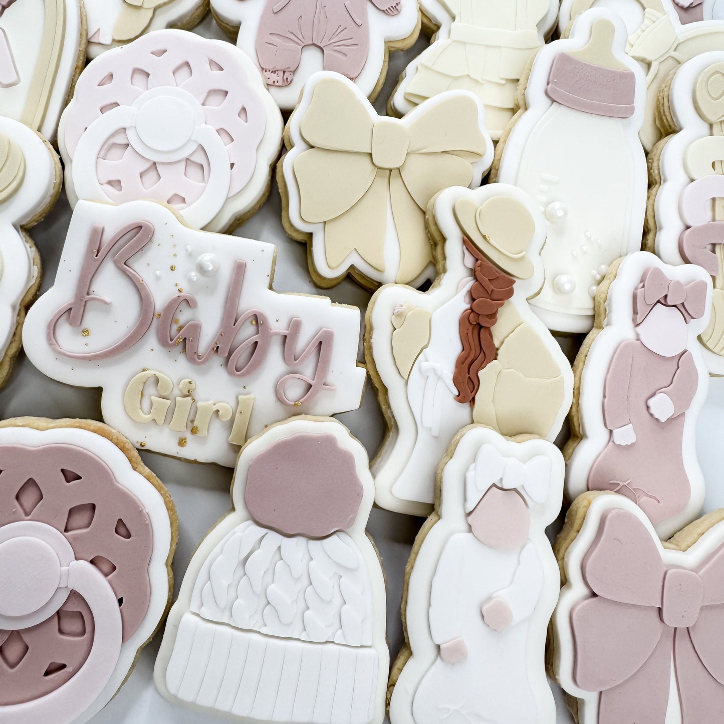 Baby Girl Text Cookie Cutter & Stamp