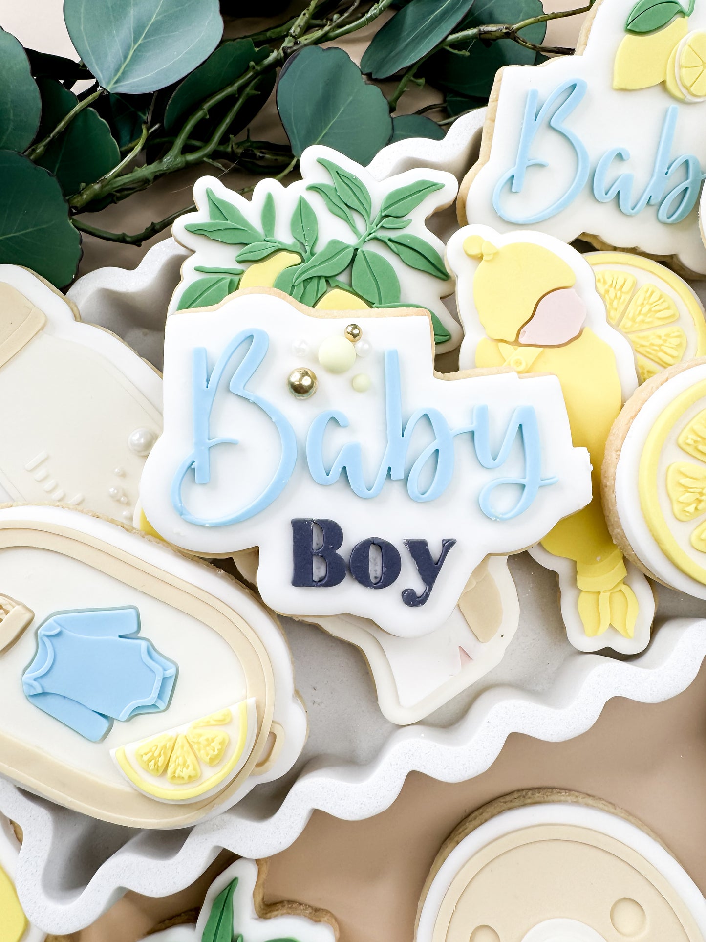 Baby Boy Text Cookie Cutter & Stamp