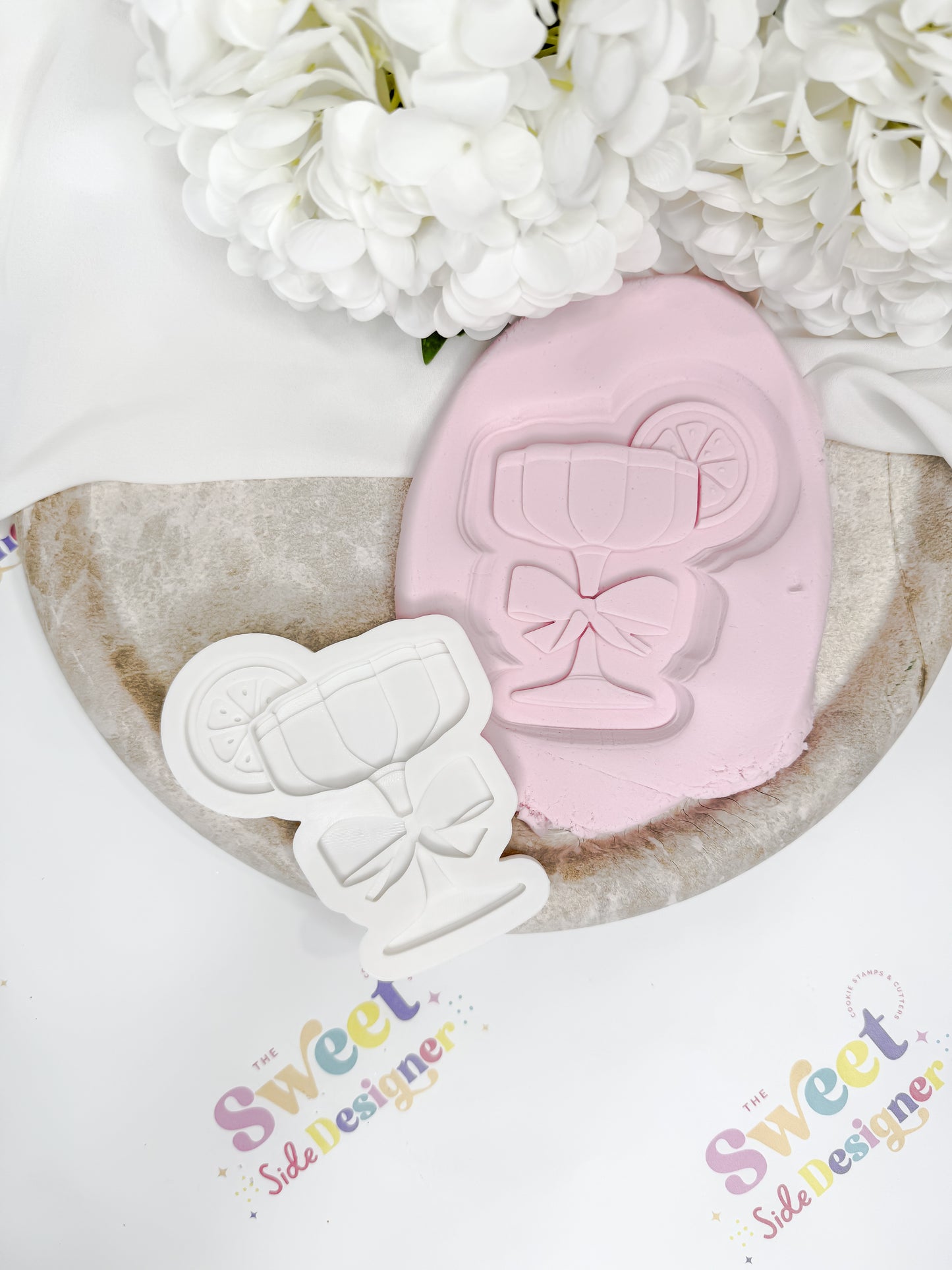 Lemon Cocktail Cookie Cutter & Stamp