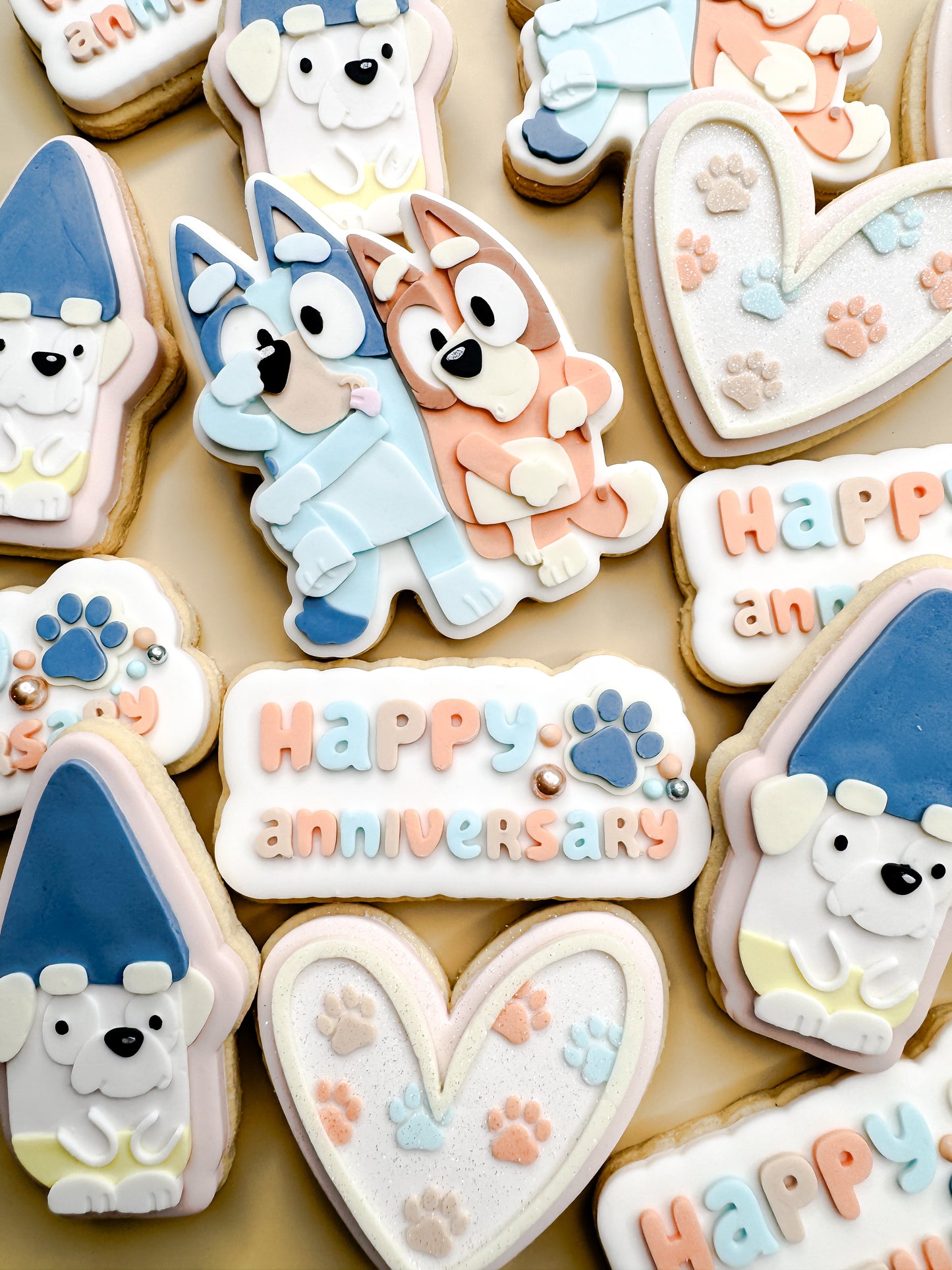 Silly Blue & Orange Dog Cookie Cutter & Stamp