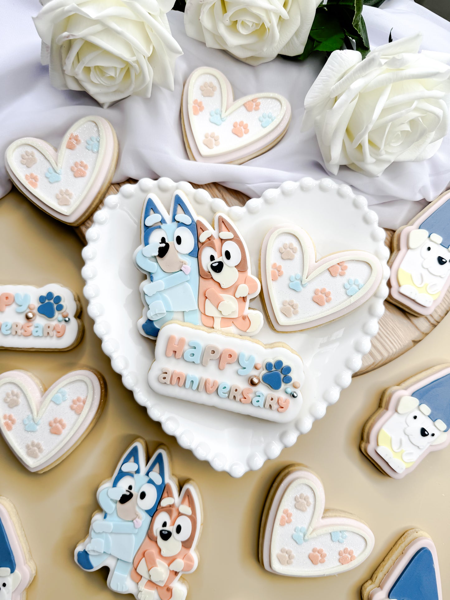 Silly Blue & Orange Dog Cookie Cutter & Stamp