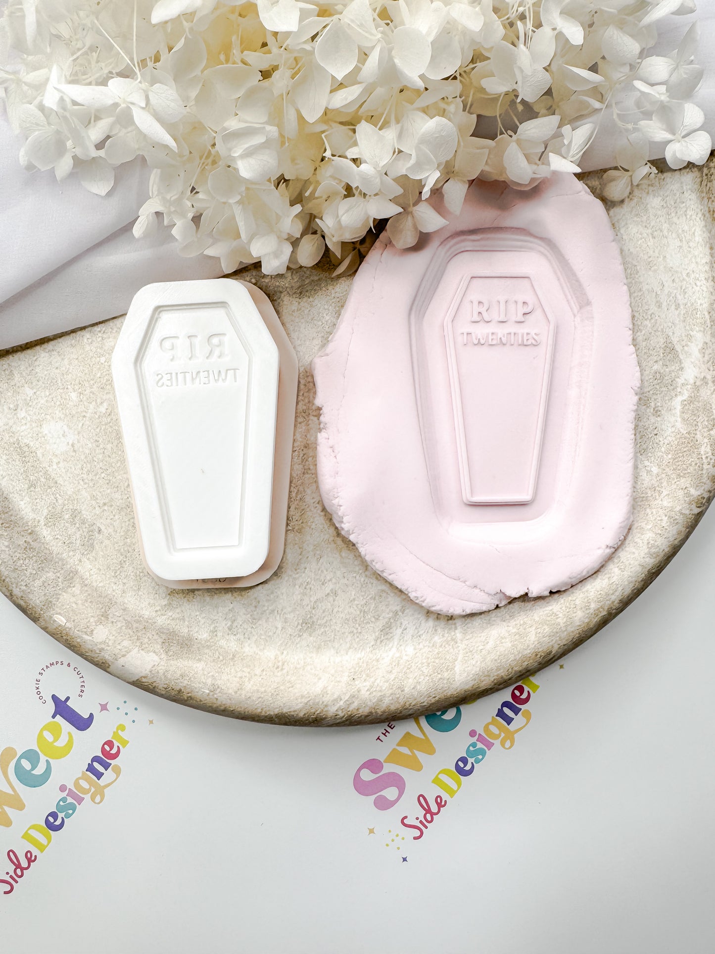 RIP 20's Coffin Plain Cookie Cutter & Stamp