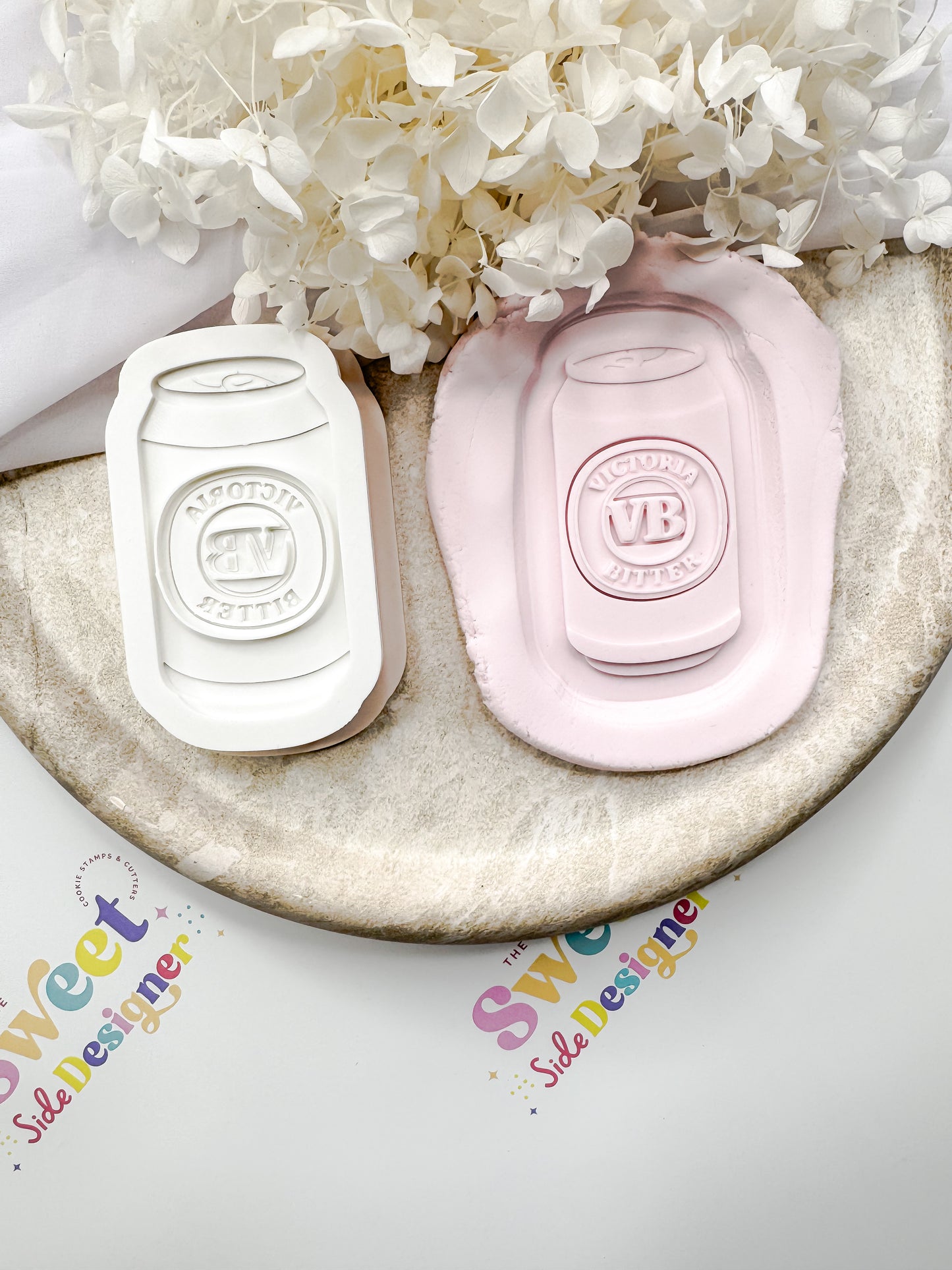 VB Can Cookie Cutter & Stamp