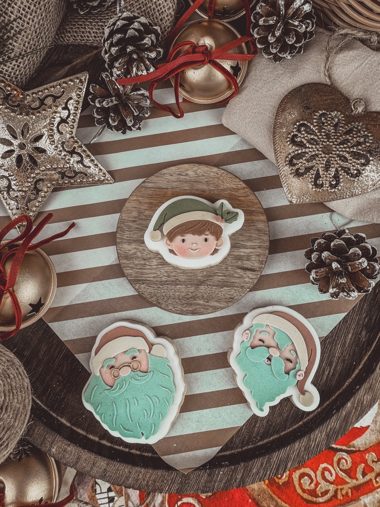 Elf Face Mini Cookie Cutter & Stamp
