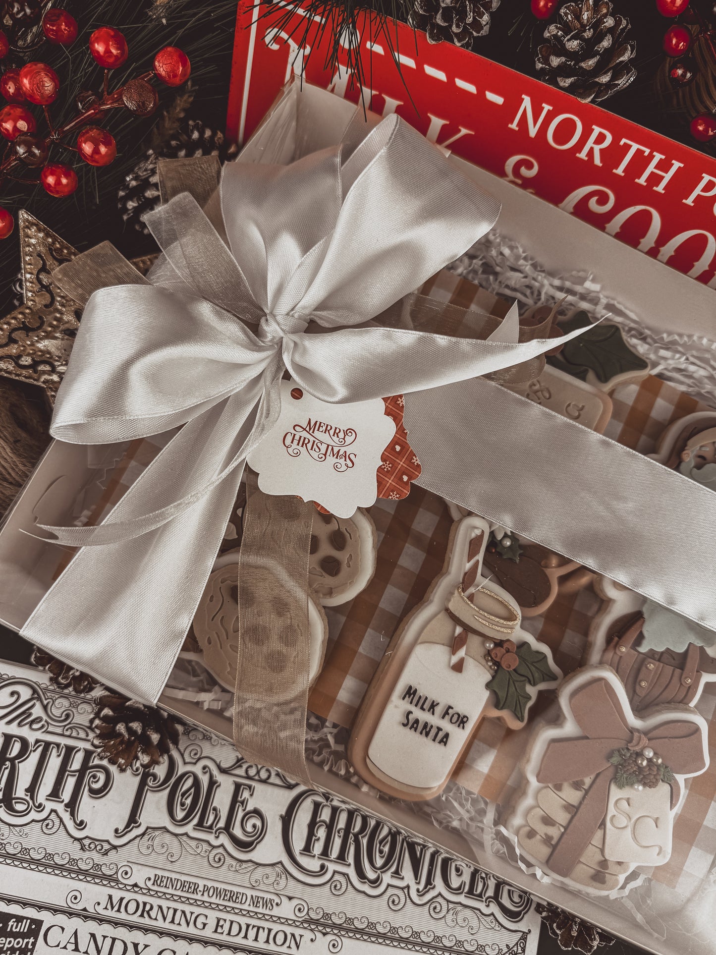 Merry Christmas Double Sided Gift Tags (QTY 5)