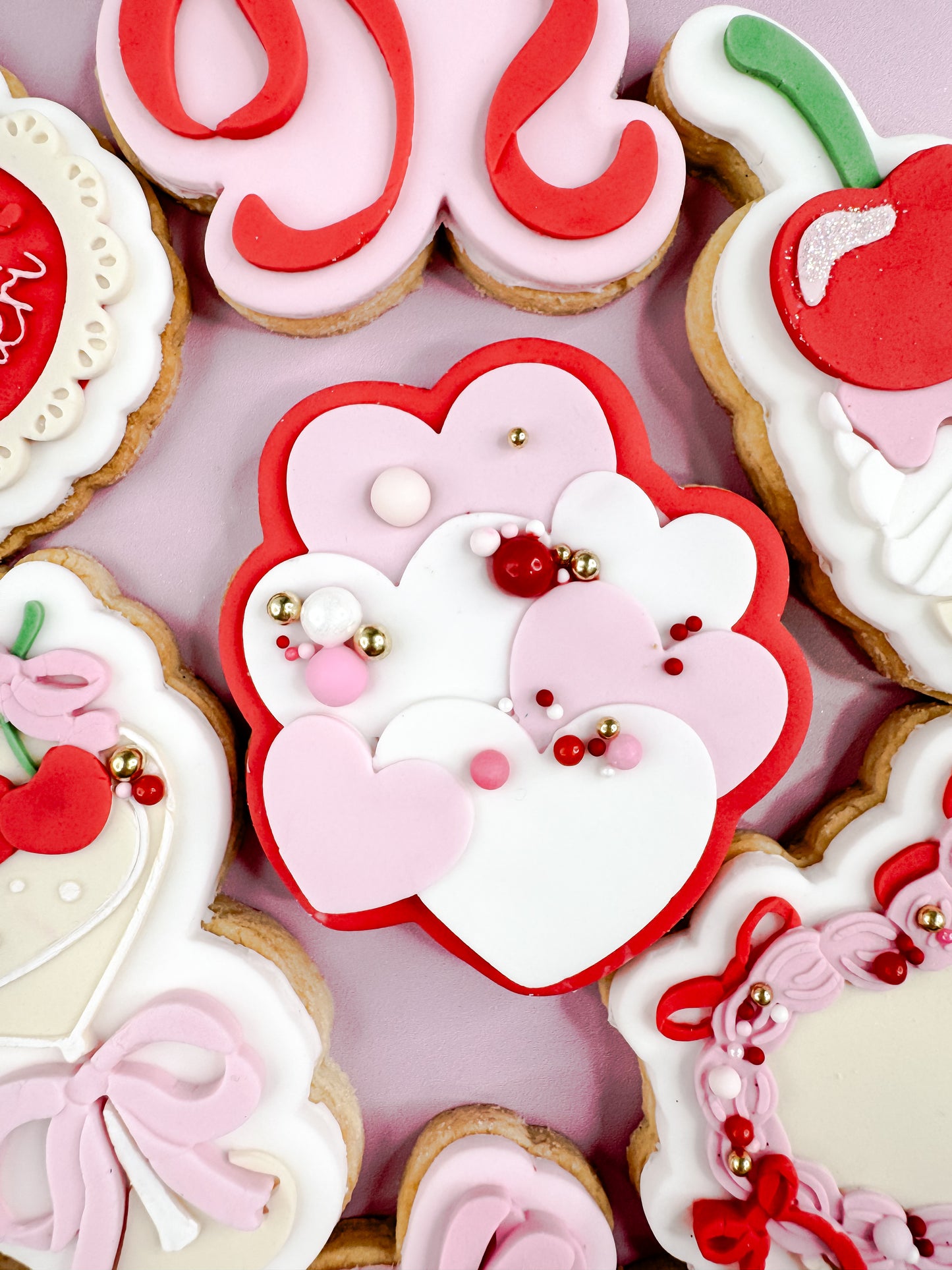 Hearts Cookie Cutter & Stamp