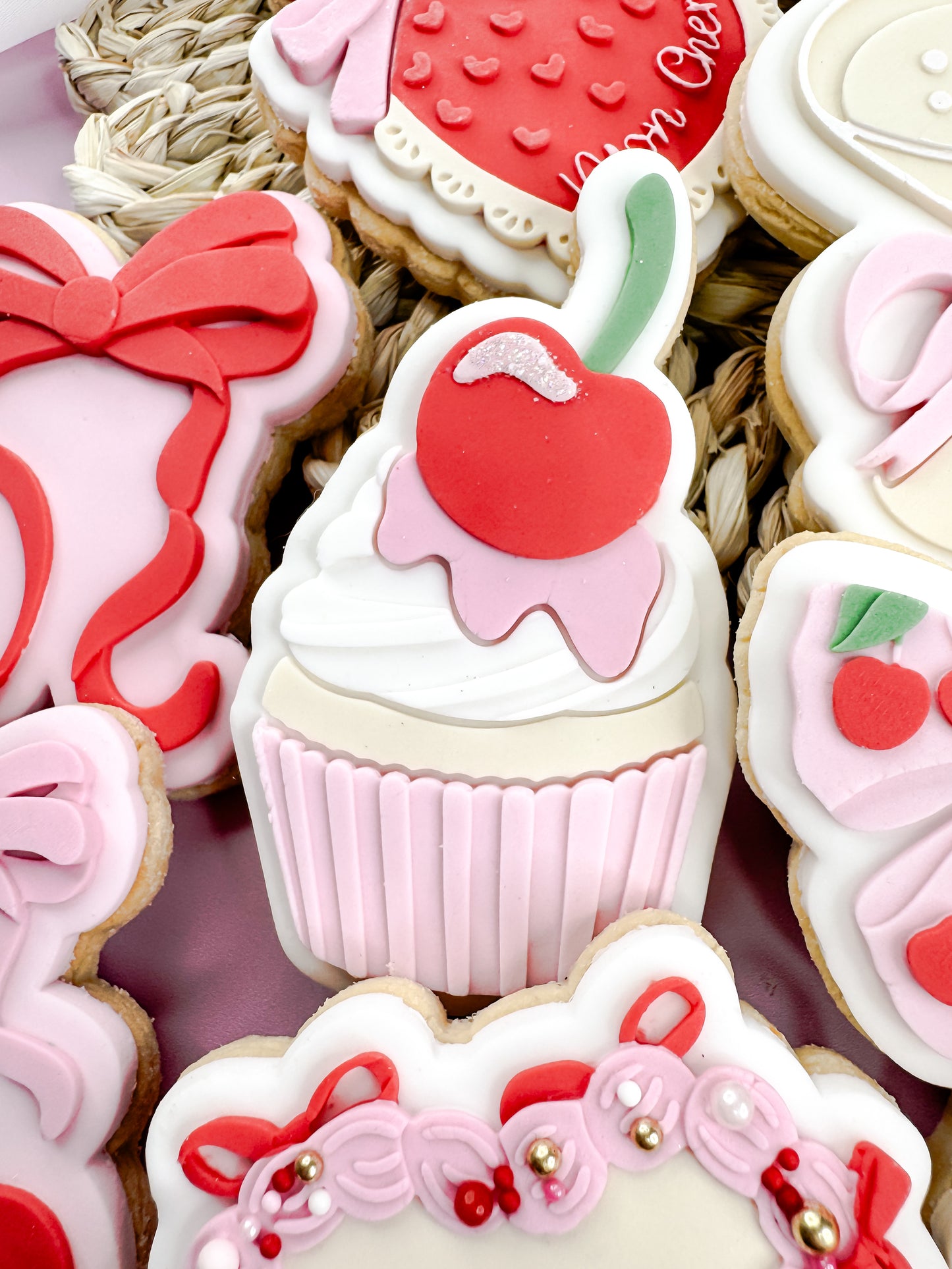 Cherry Cupcake Cookie Cutter & Stamp