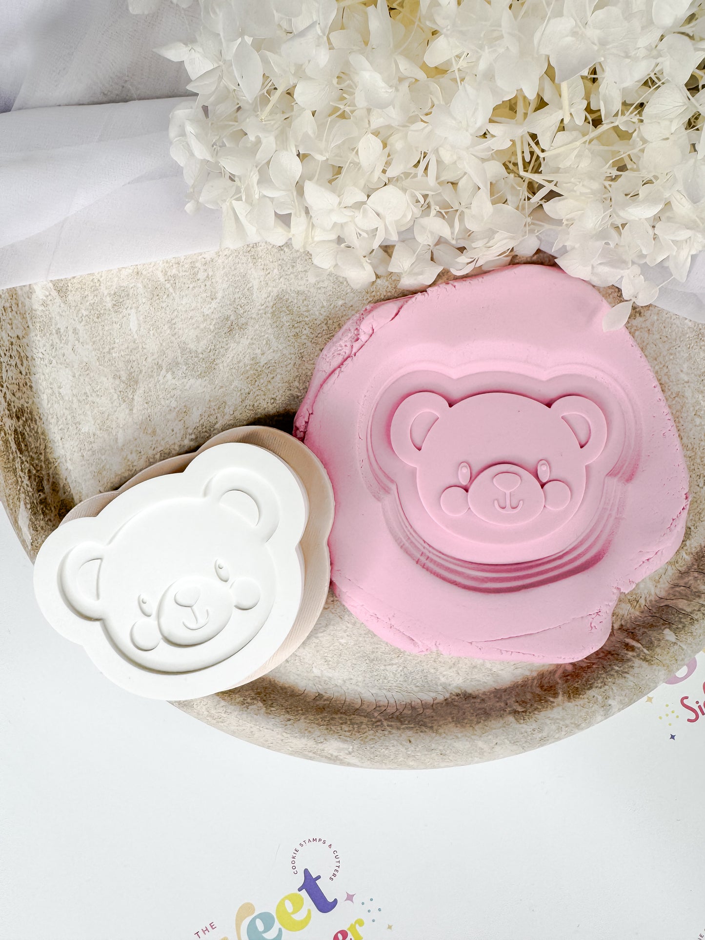 Teddy Bear Face Cookie Cutter & Stamp