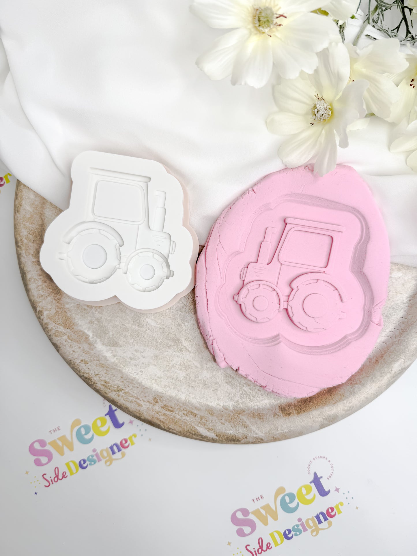 Tractor Cookie Cutter & Stamp