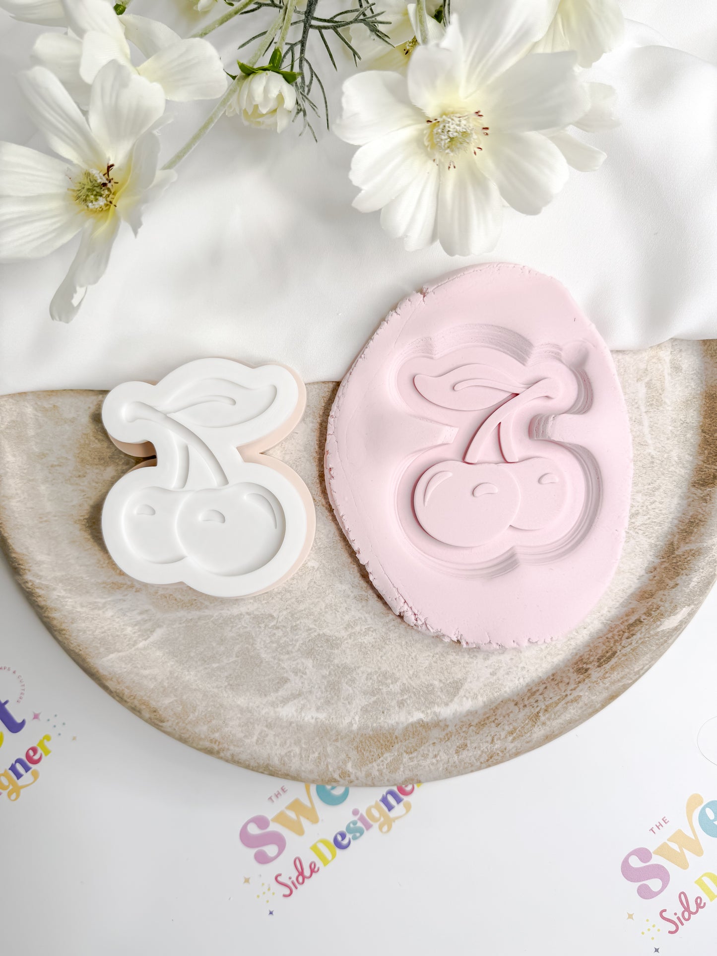 Slot Machine Cherries Cookie Cutter & Stamp
