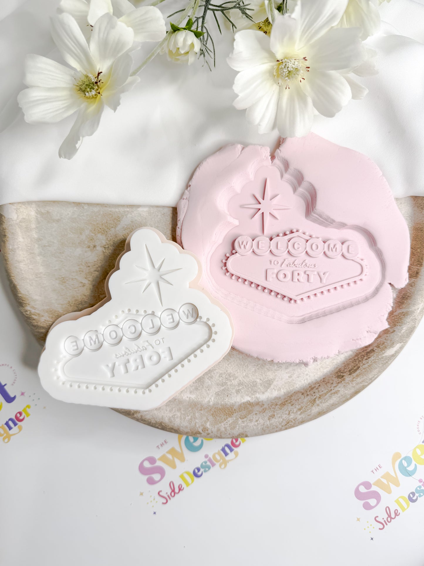 Welcome To Fabulous FORTY Cookie Cutter & Stamp