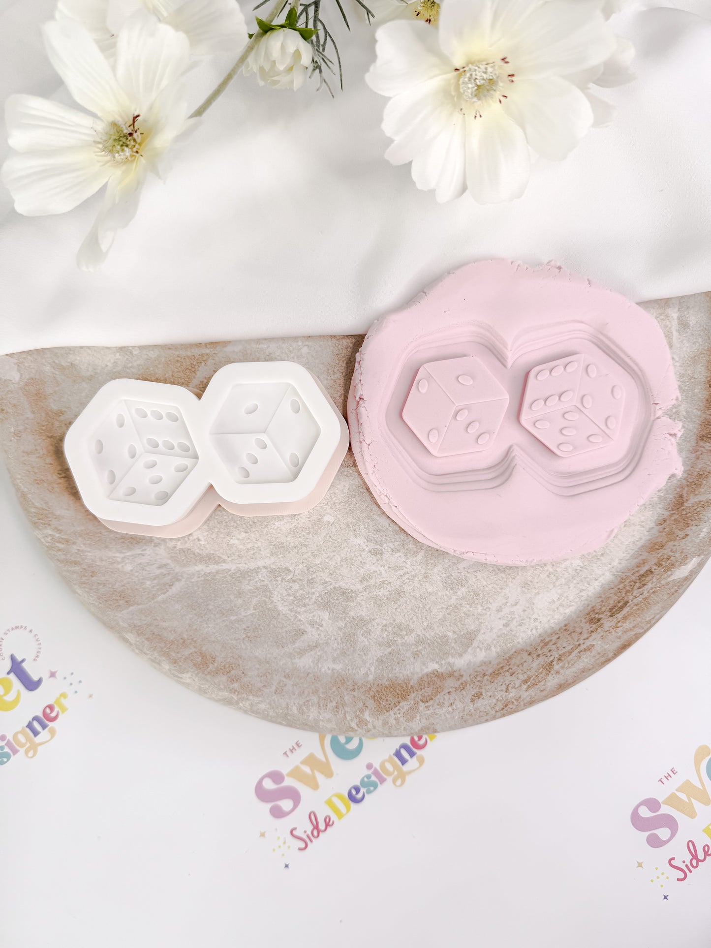 Dice Cookie Cutter & Stamp