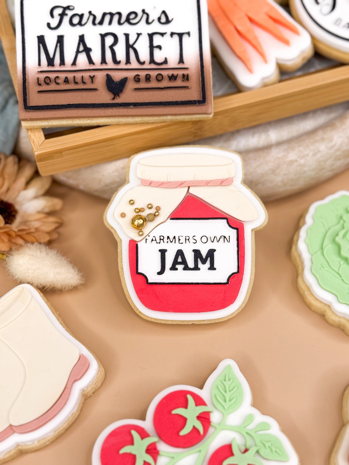 Farmer's Own Jam Cookie Cutter & Stamp