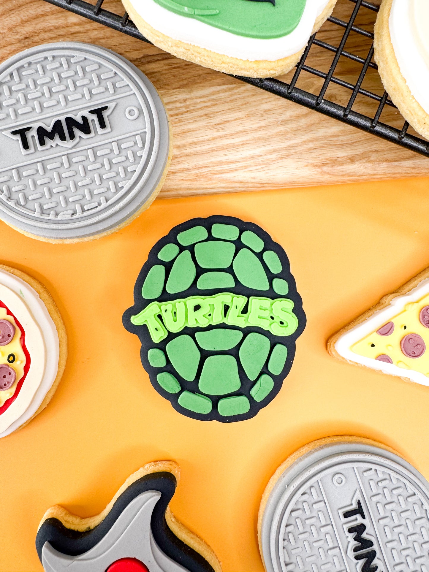 Super Turtles Logo Cookie Cutter & Stamp