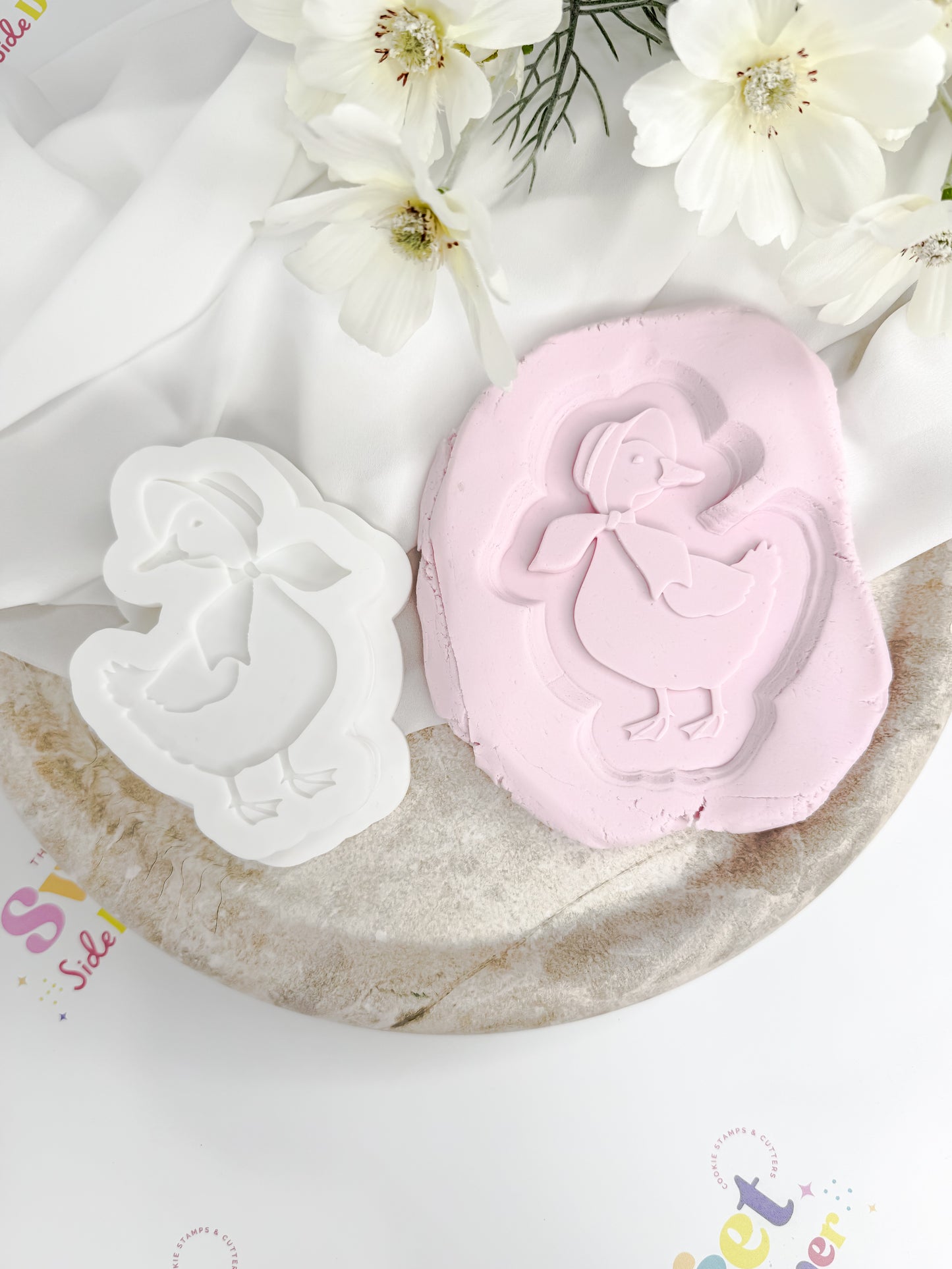 Goose With Straw Hat Cookie Cutter & Stamp