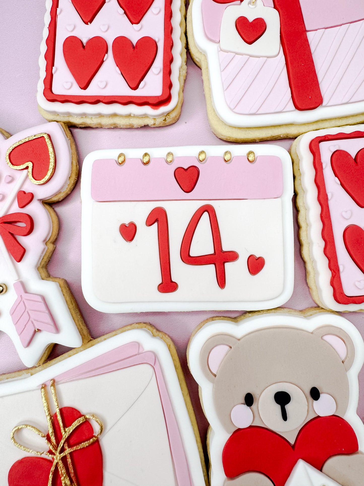 Feb 14 Calendar Cookie Cutter & Stamp