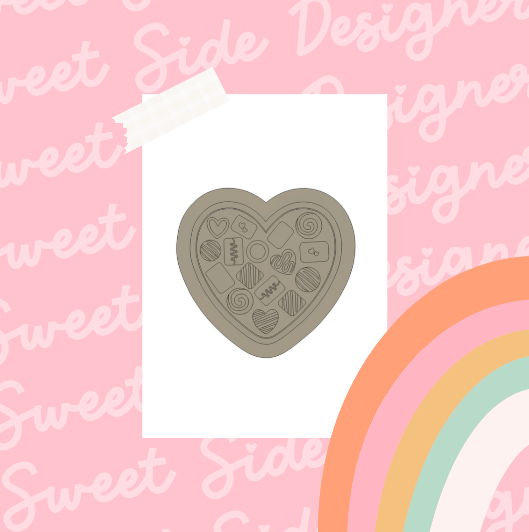 Open Chocolate Box Digital STL File