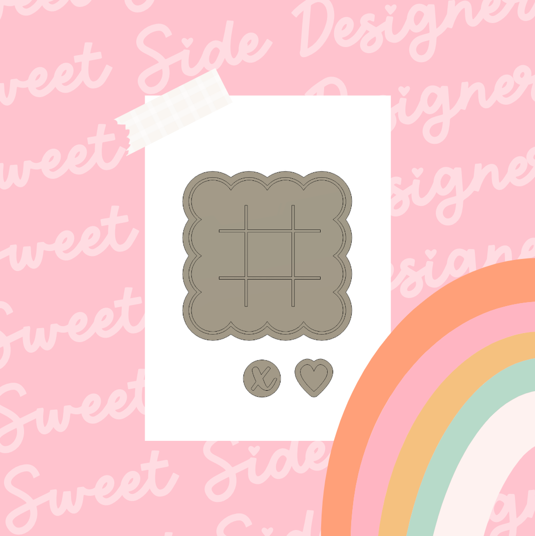Lover's TIC TAC TOE Digital STL File