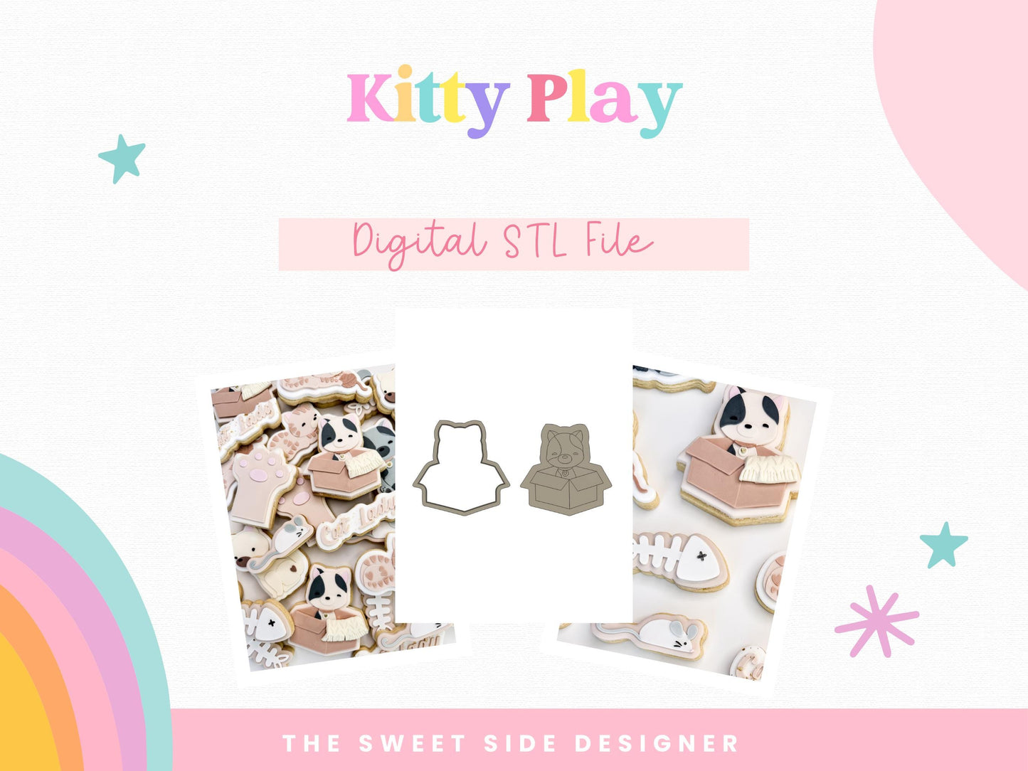 Kitty Play Digital STL File