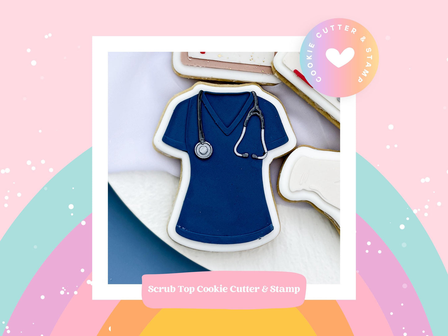 Scrubs Cookie Cutter & Stamp