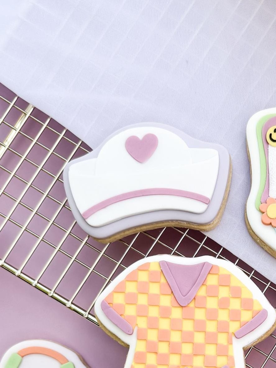 Nurse Hat Cookie Cutter & Stamp