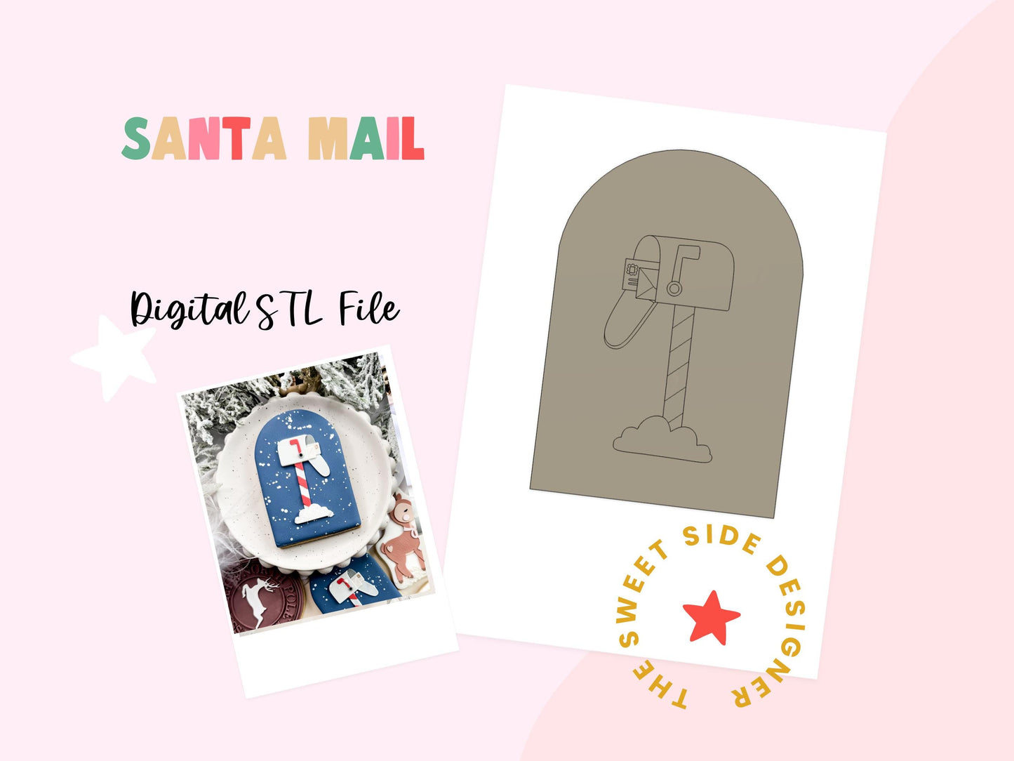 Santa Mail Digital STL File