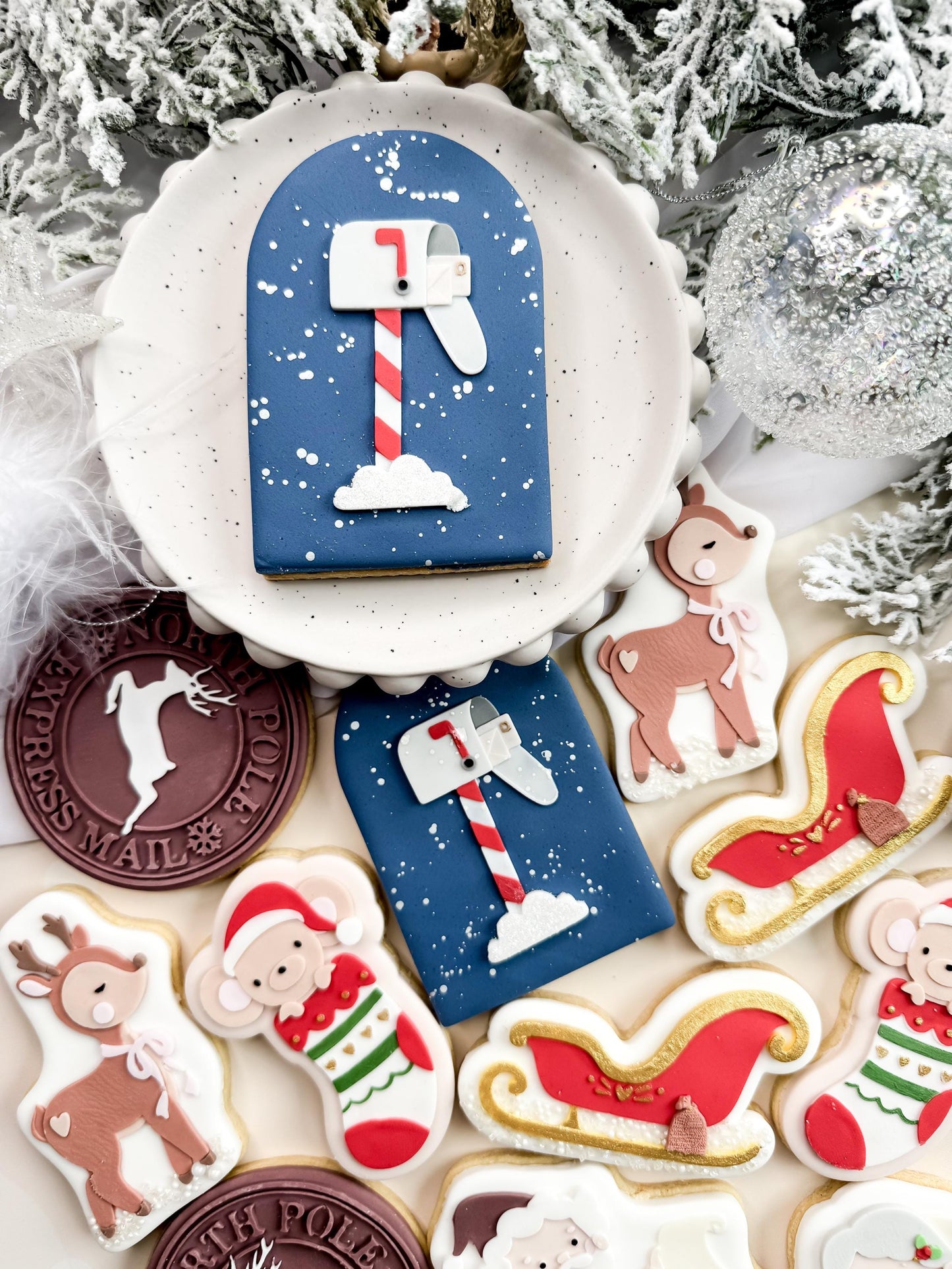 Santa Mail Cookie Cutter & Stamp