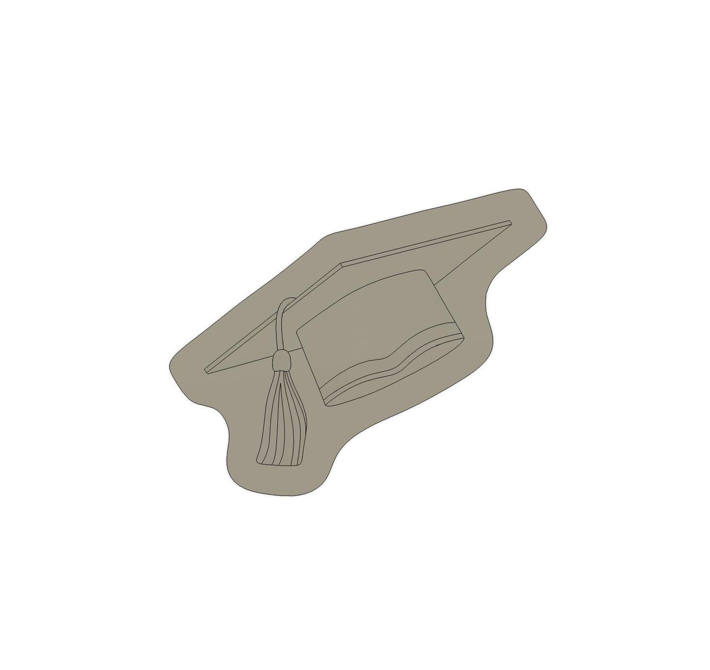 Graduation Cap Digital STL File