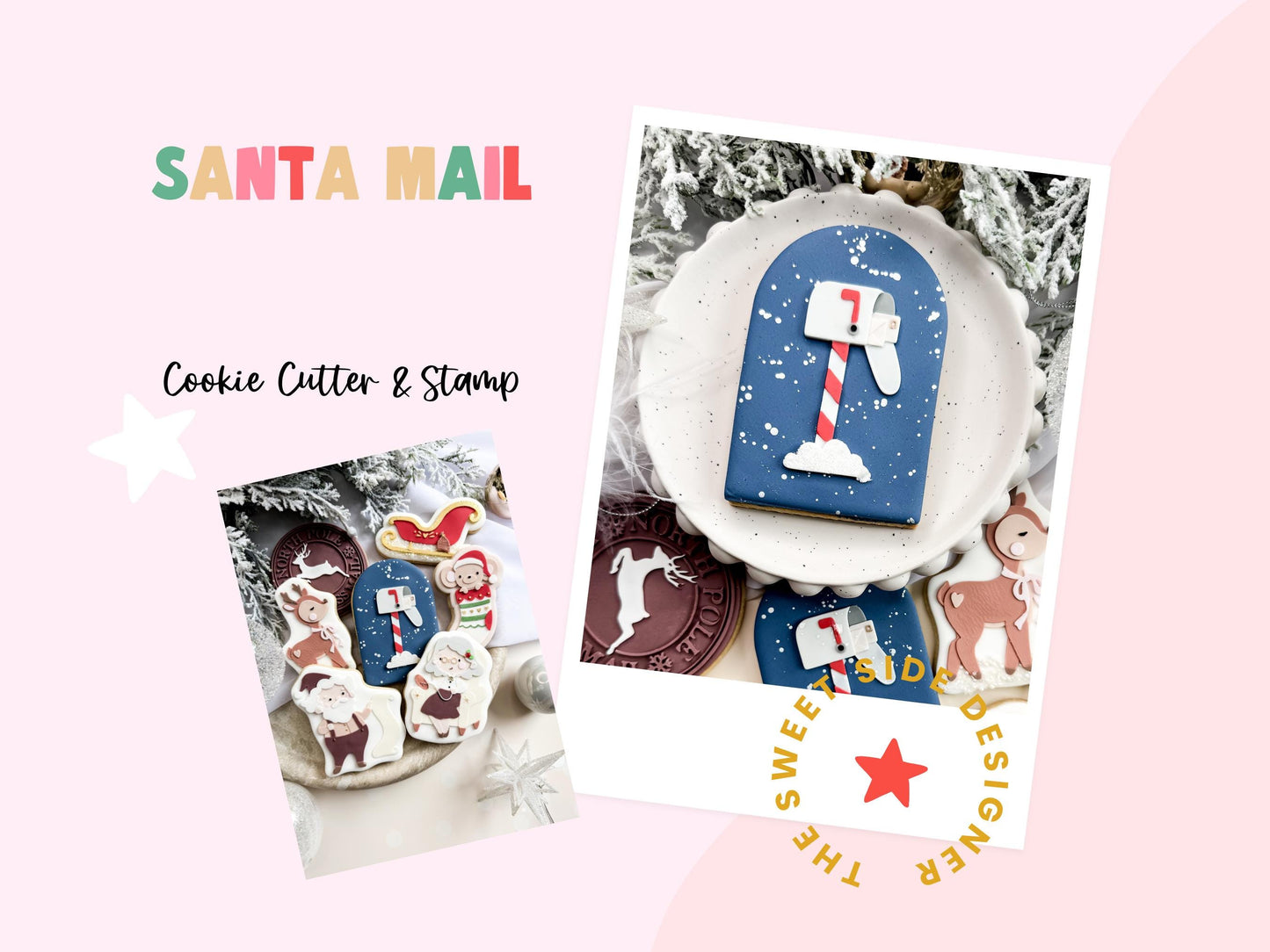 Santa Mail Cookie Cutter & Stamp
