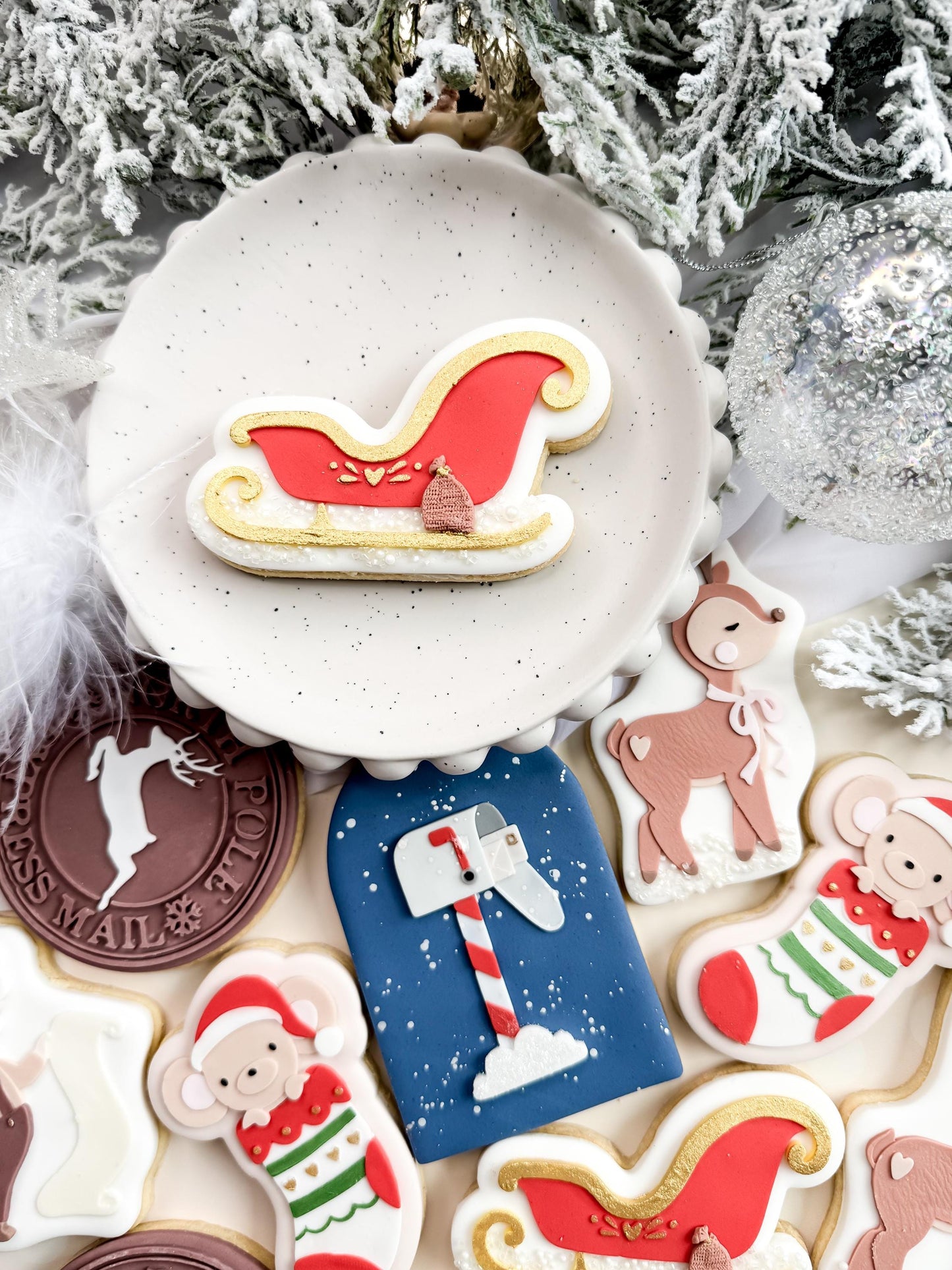 Santa's Sleigh Cookie Cutter & Stamp