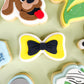 Yellow & Black Bow Cookie Cutter & Stamp
