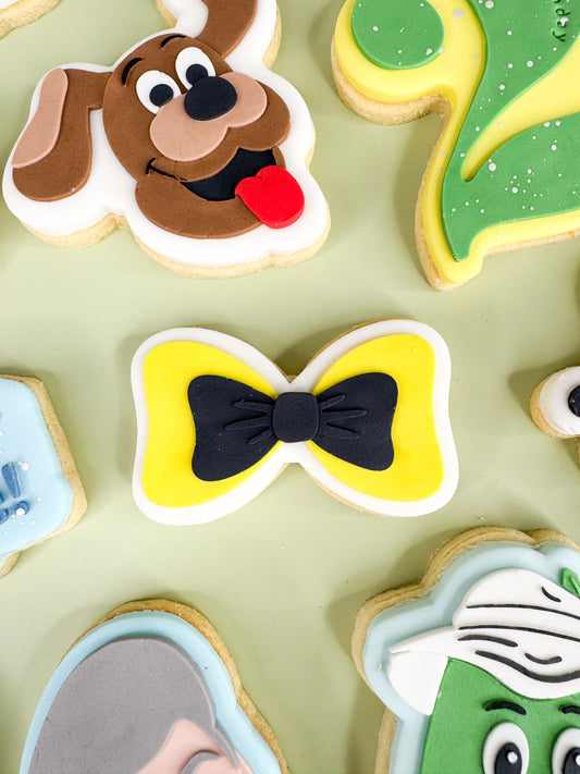 Yellow & Black Bow Cookie Cutter & Stamp