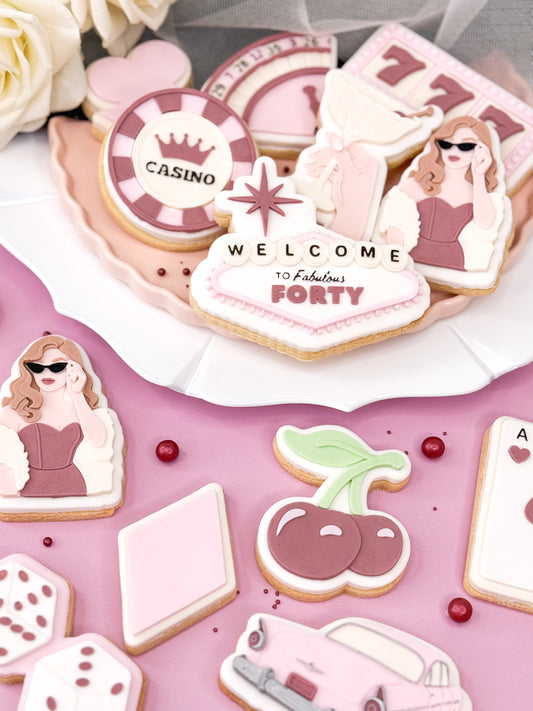 Classy Vintage Woman With Glasses Cookie Cutter & Stamp