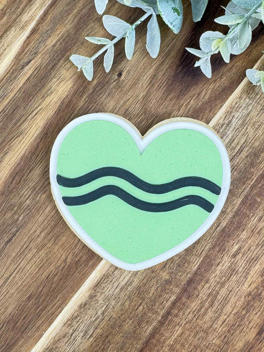 Scribble Heart Cookie Cutter & Stamp