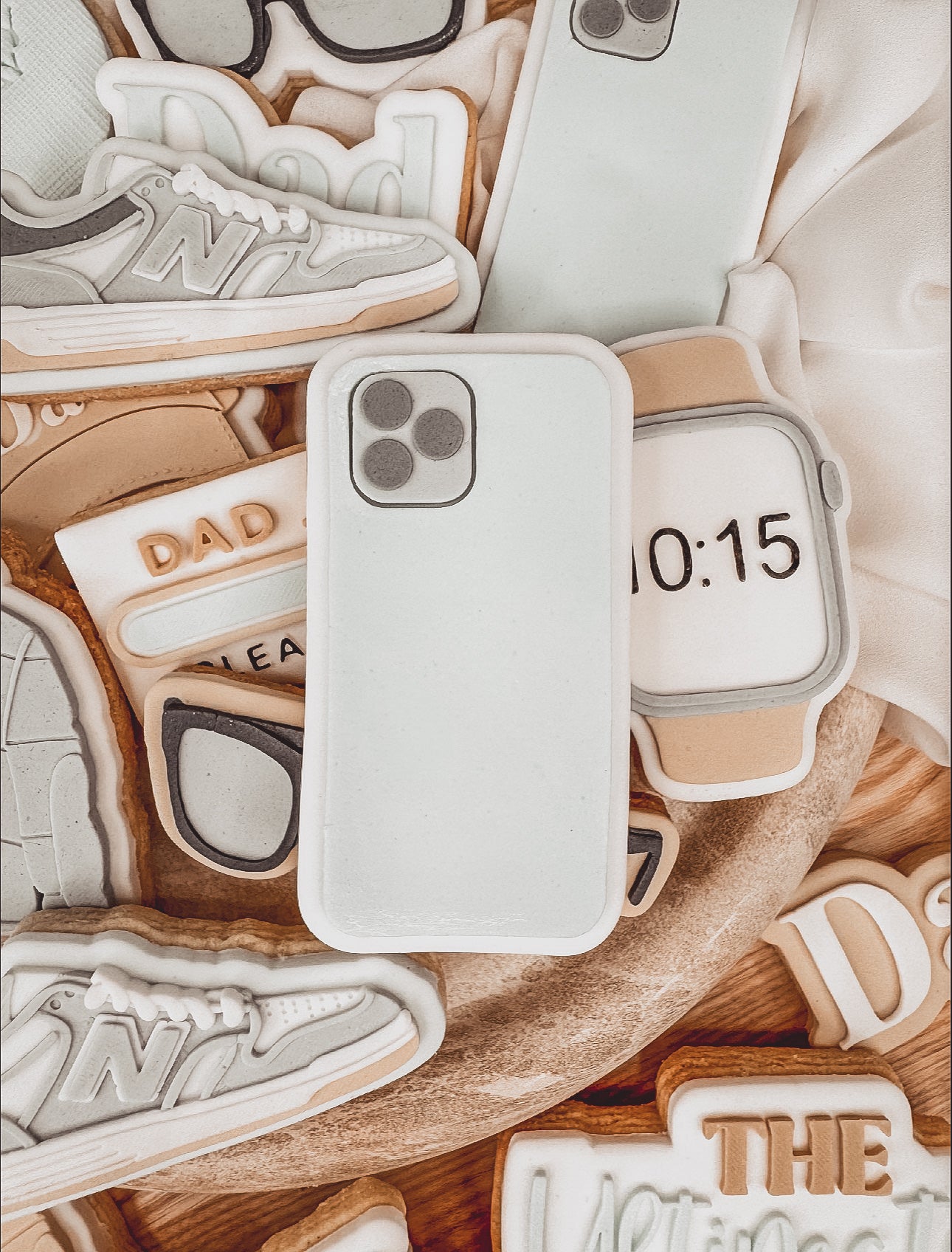Mobile Phone Cookie Cutter &amp; Stamp